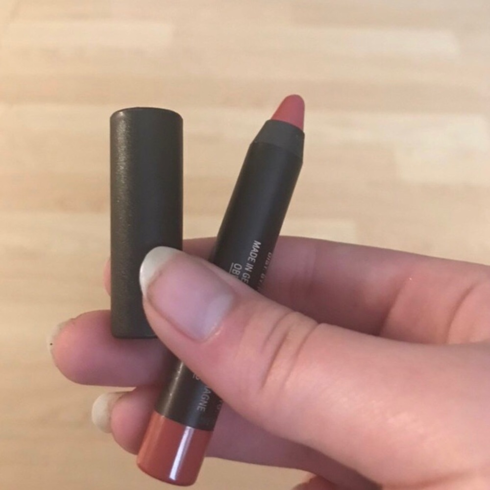 Lip + cheek pencil in shade kiss retails for $26